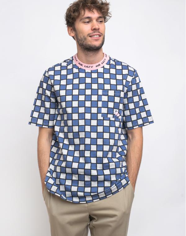 Lazy Oaf Mr Lazy Check T-shirt Grey XL