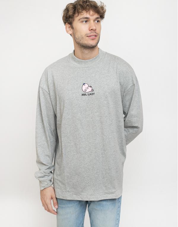 Lazy Oaf Mr Lazy Long Sleeve T-shirt Grey Marl S