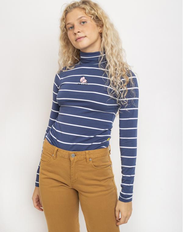 Lazy Oaf Mr Lazy Stripy Top Blue S