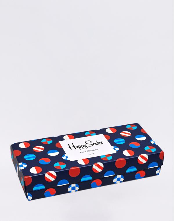 Happy Socks Navy Gift Box XNAV09-6500 36-40