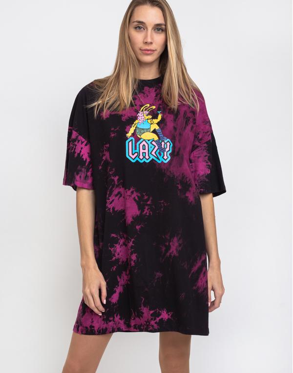 Lazy Oaf Night Bunny Tee Dress Black M