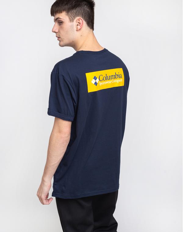 Columbia North Cascades Short Sleeve Tee 464 Collegiate Navy, Stinger S