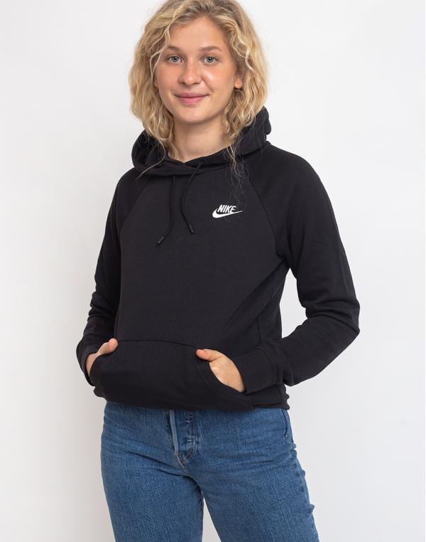 Nike NSW Essential Hoodie PO FLC BLACK/WHITE M