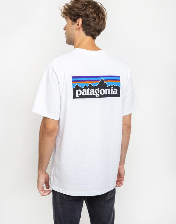 Patagonia P-6 Logo Pocket Responsibili-Tee White S