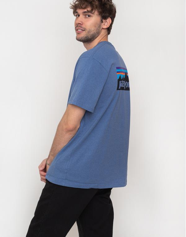 Patagonia P-6 Logo Responsibili-Tee Woolly Blue L