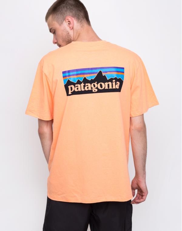 Patagonia P-6 Logo Responsibili-Tee Peach Sherbet L