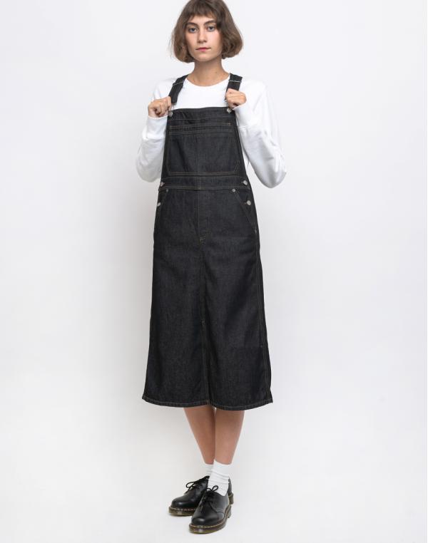 Dr. Denim Pannie Pinafore Dres Rinsed Blue XS
