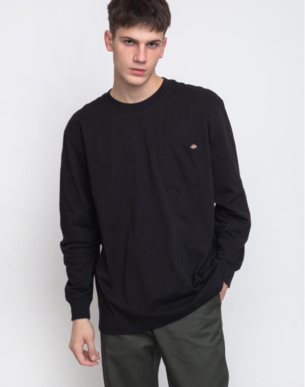 Dickies Pocket Tee Long Sleeve T-Shirt Black M