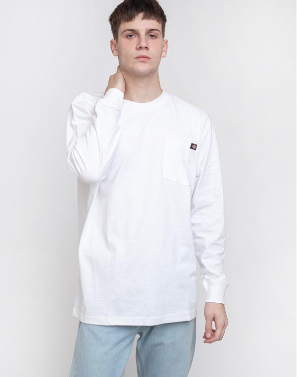 Dickies Pocket Tee Long Sleeve T-Shirt White M