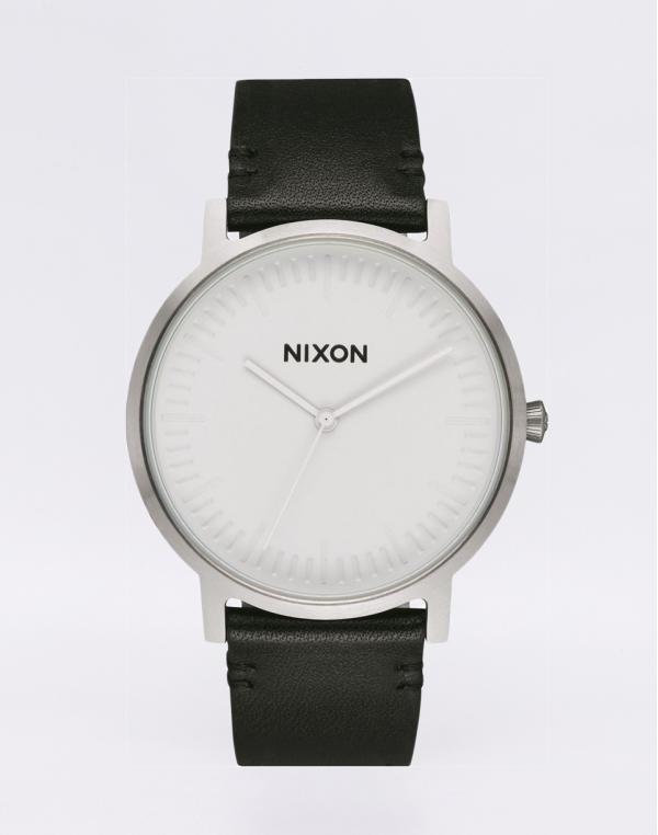 Nixon Porter Leather WHITESILVERBLACK