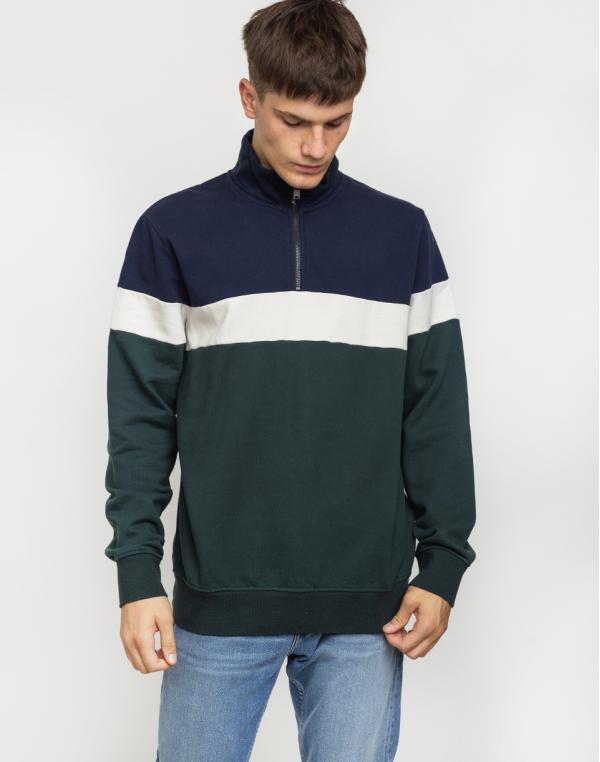 Armedangels Raalph Colourblock Navy/Deep Green XL