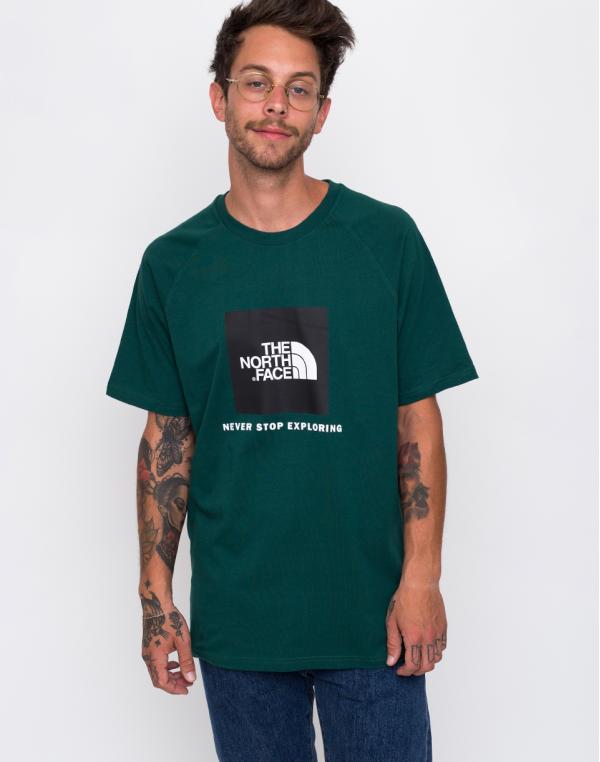 The North Face Rag Red Box Tee Night Green M