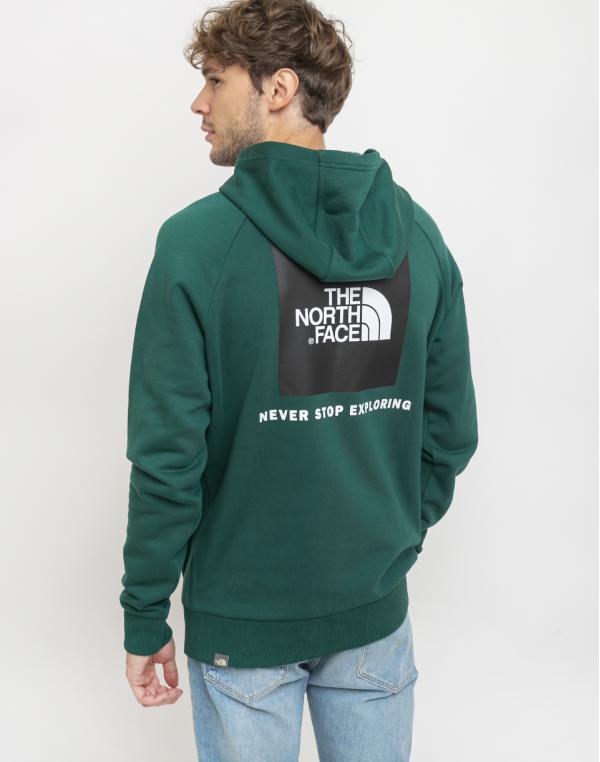 The North Face Raglan Red Box Hd Night Green XL
