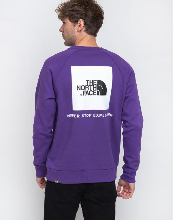 The North Face Raglan Redbox Crew Hero Purple S