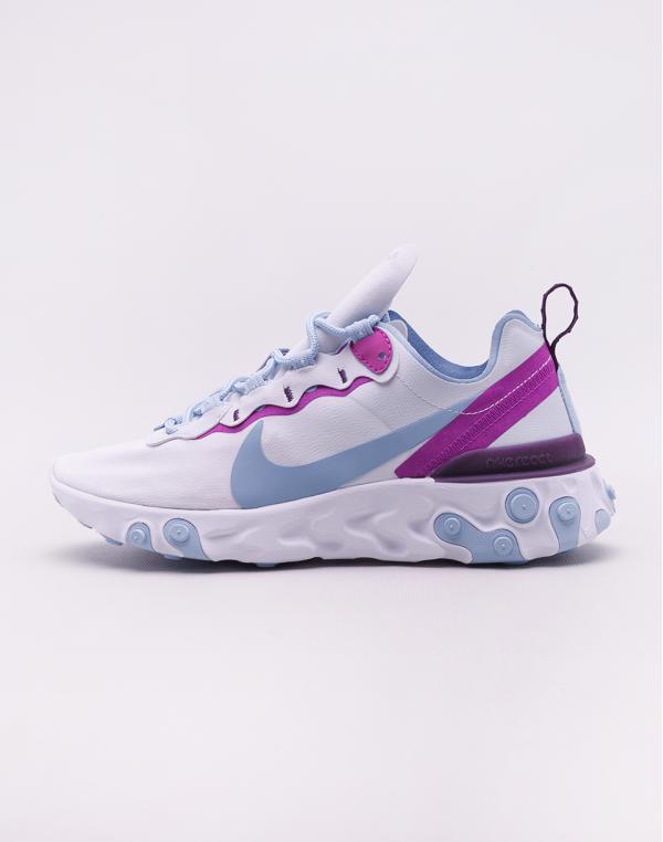 Nike React Element 55 FOOTBALL GREY/PSYCHIC BLUE-HYPER VIOLET 41