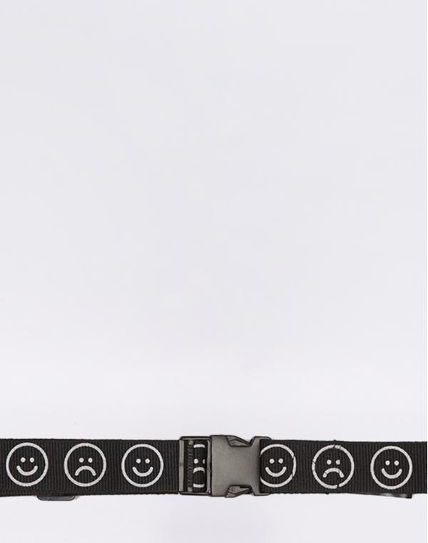 Lazy Oaf Reflective Happy Sad Belt BLACK
