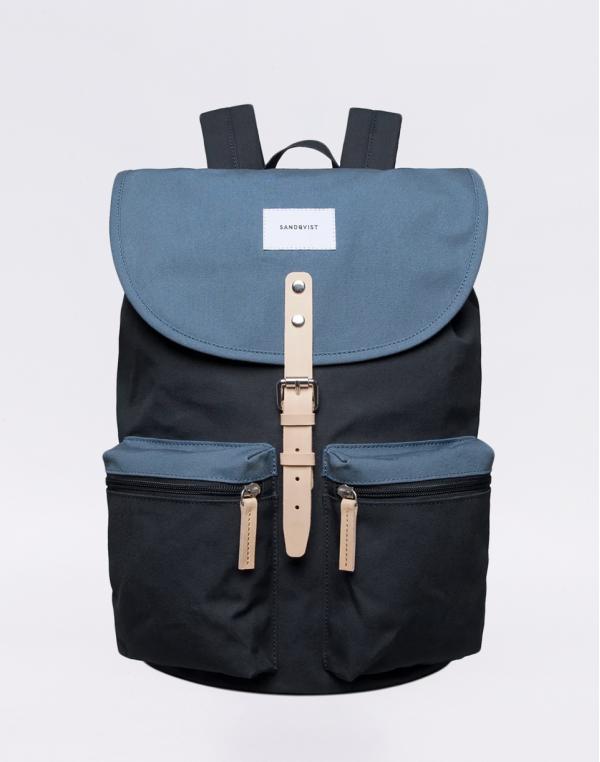 Sandqvist Roald Multi Blue / Dusty Blue with Natural Leather