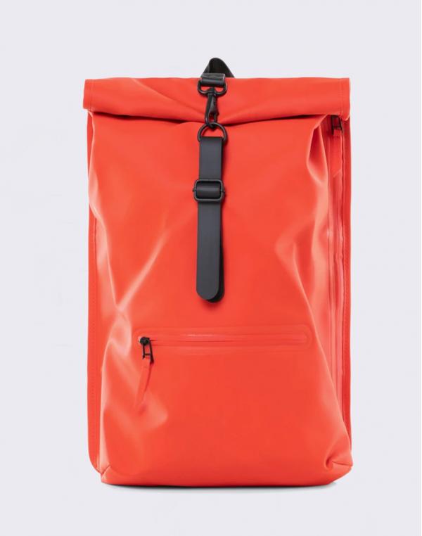 Rains Roll Top Rucksack 08 Red