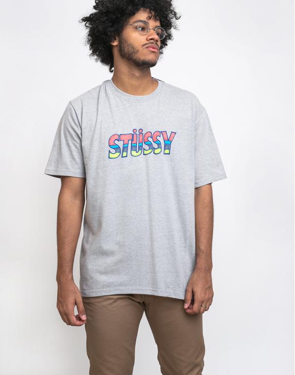 Stüssy Sassafrass Tee Ash Heather L