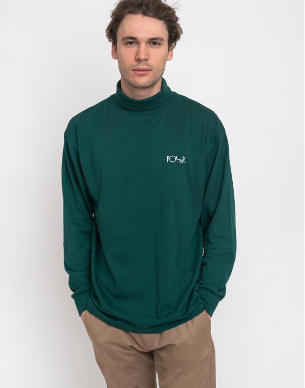 Polar Skate Co. Script Turtleneck Dark Green XL