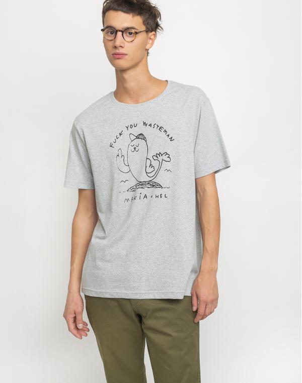Makia Seal T-Shirt Recycled Light Grey S