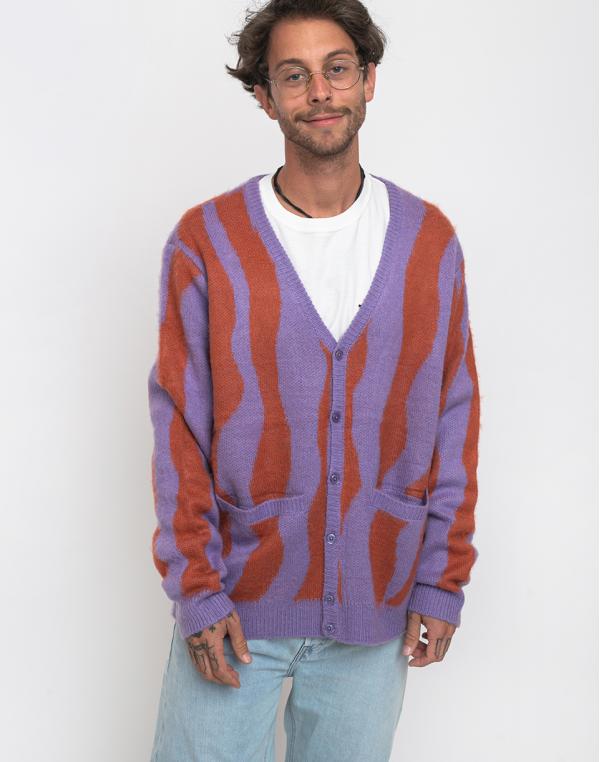 Obey Seaweed Cardigan Aster Multi XL