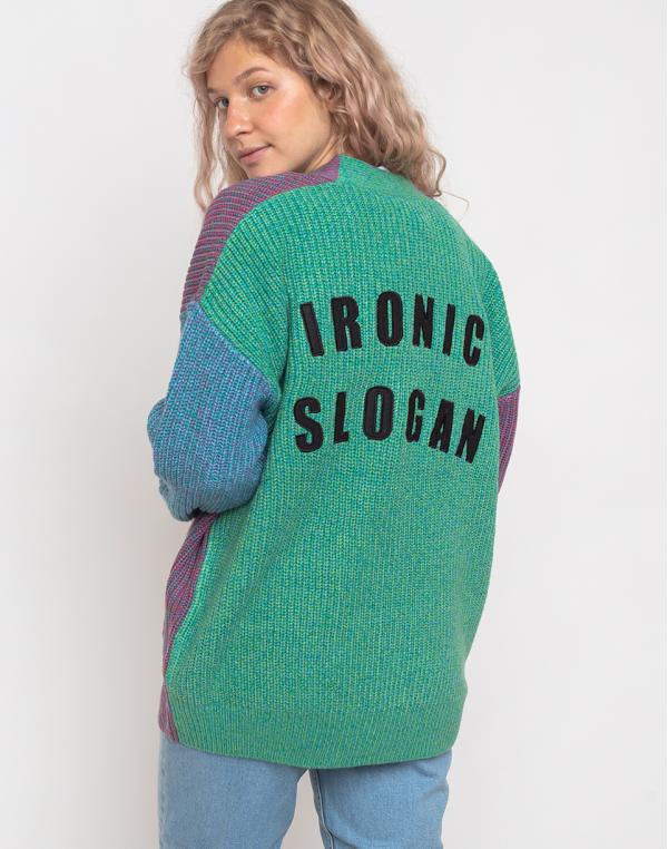 Lazy Oaf Sick & Twisted Yarn Cardigan Multi L