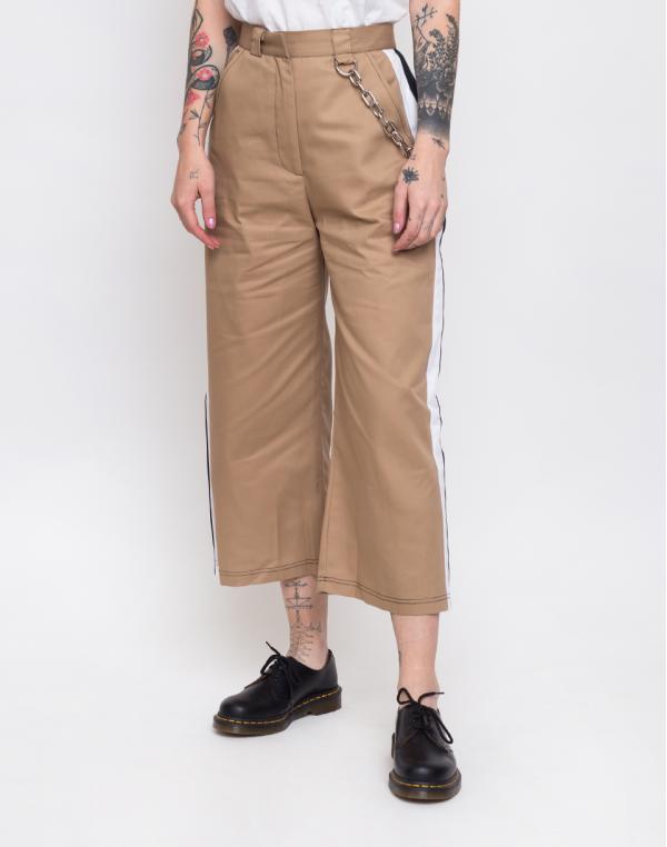 The Ragged Priest Side Stripe Cropped Pant Tan/Multi S