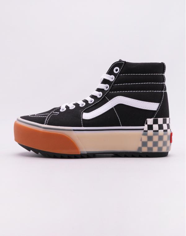 Vans SK8-Hi Stacked Black/Checkerboard 37