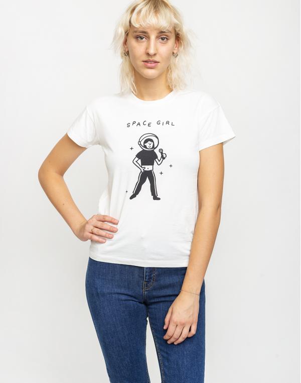 Thinking MU Space Girl T-shirt - Mandanga Snow White S