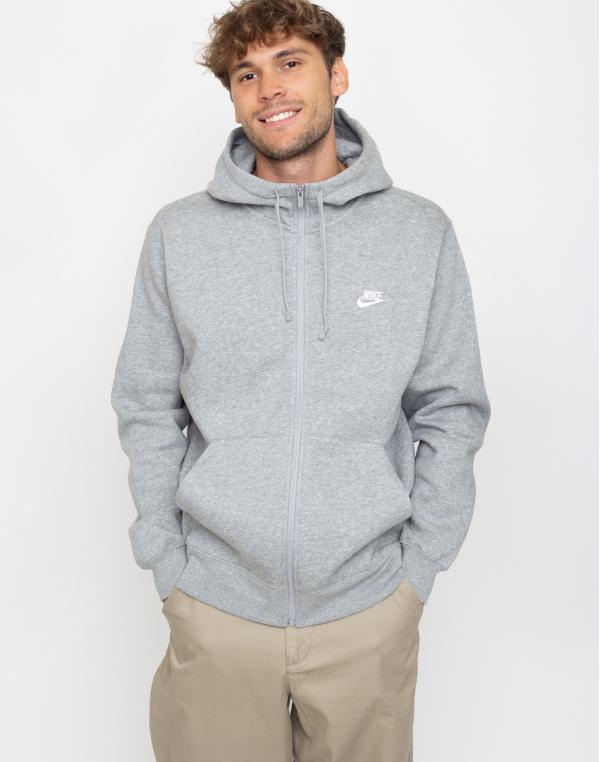 Nike Sportswear Club Fleece Dk Grey Heather/Matte Silver/White XL