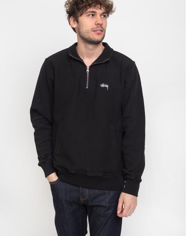 Stüssy Stock Fleece Mock Black L