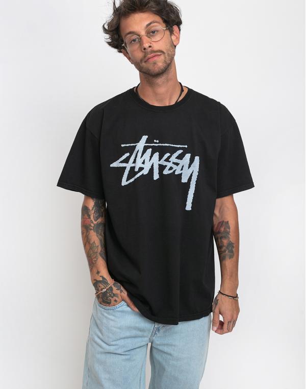 Stüssy Stock Pig. Dyed Tee Black L