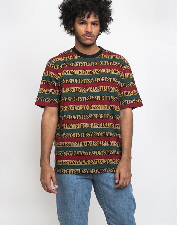 Stüssy Stripe Crew Black L