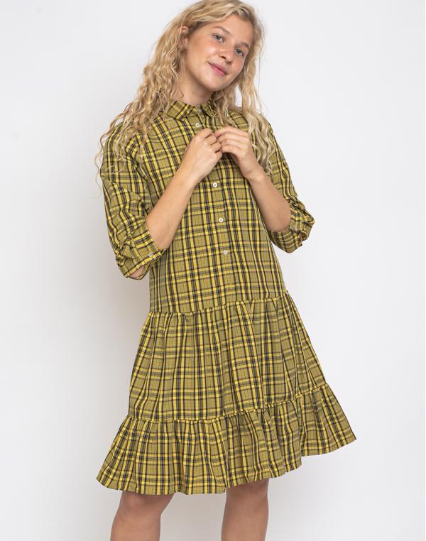 Ichi Stripy Check Yolk Yellow S