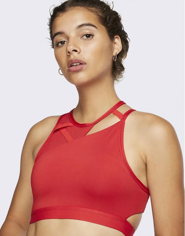Nike Swoosh Rebel Slash Bra University Red/Black S