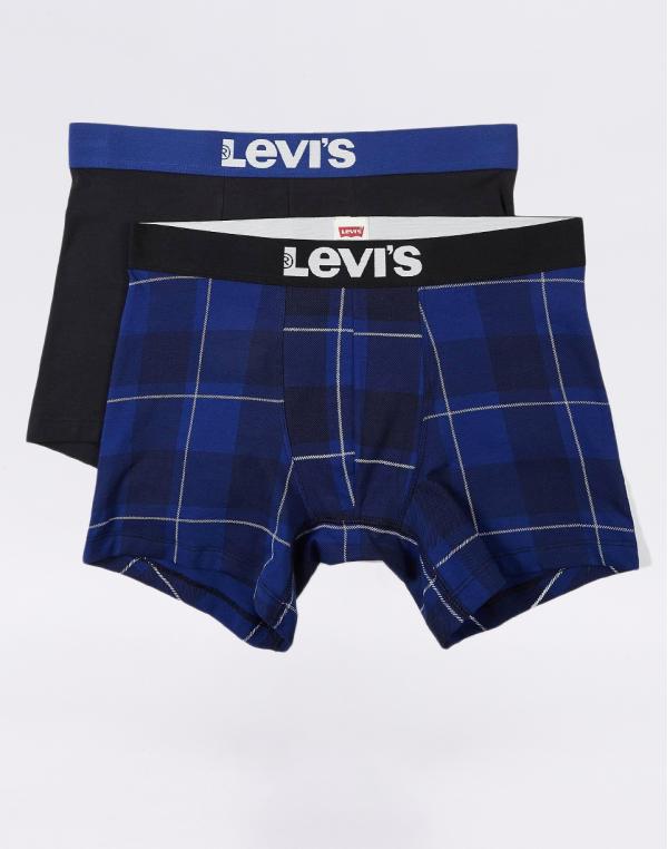 Levi's® Tartan AOP Boxer Brief 2P sodalite blue S