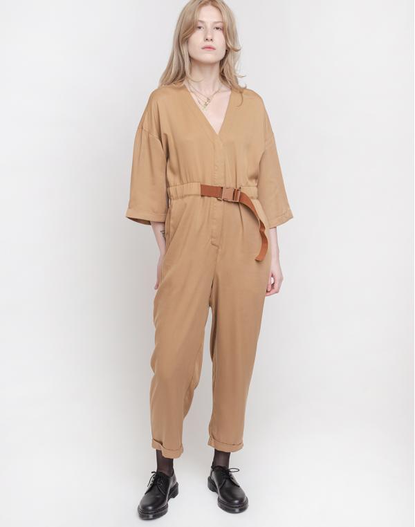 Native Youth The Eve Tencel Jumpsuit Camel L