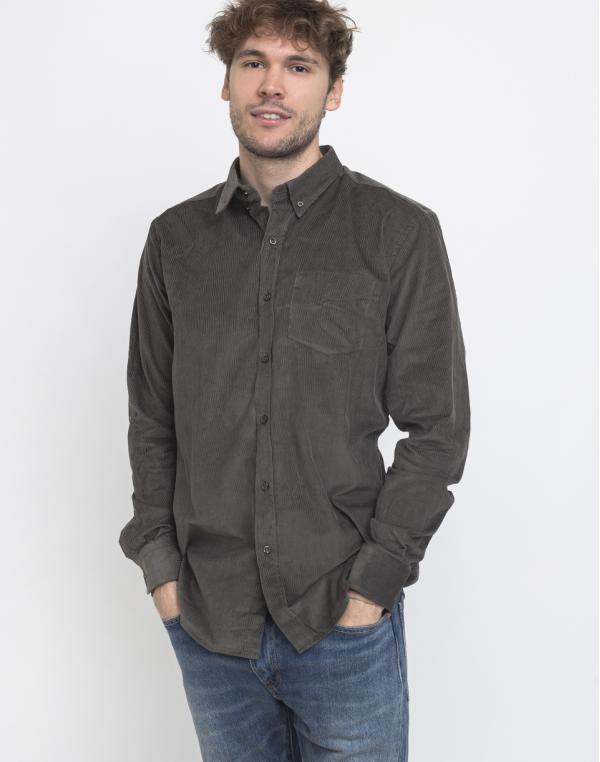 By Garment Makers The Organic Corduroy Shirt 2643 Forrest Green M