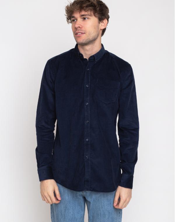 By Garment Makers The Organic Corduroy Shirt 3090 Navy S