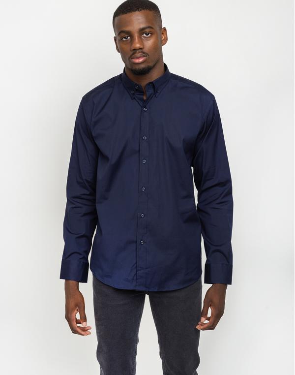 By Garment Makers The Organic Shirt 3090 Navy XL