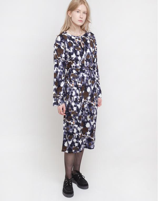 Native Youth The Panthera Print Dress Navy XS