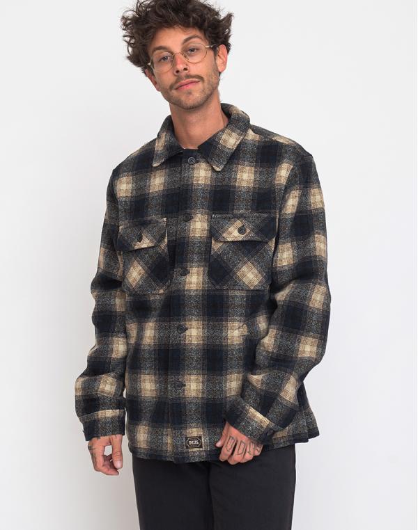 Deus Ex Machina The Piston Wool Shirt GREEN L