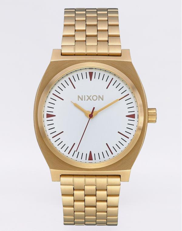 Nixon Time Teller Gold/Red/Saddle