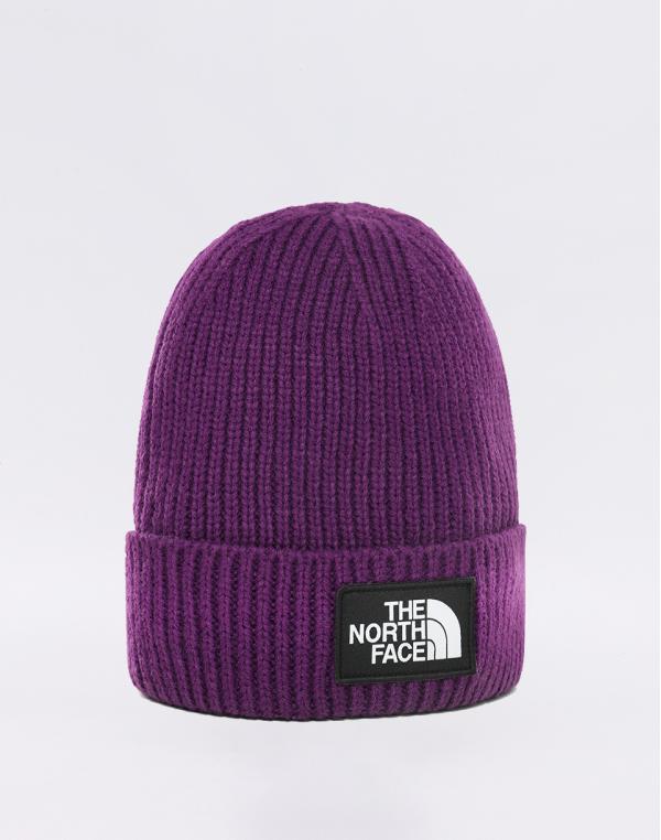 The North Face TNF Logo Box Cuff Beanie Hero Purple