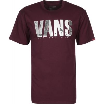 Vans M Push Through Tee Burgundy