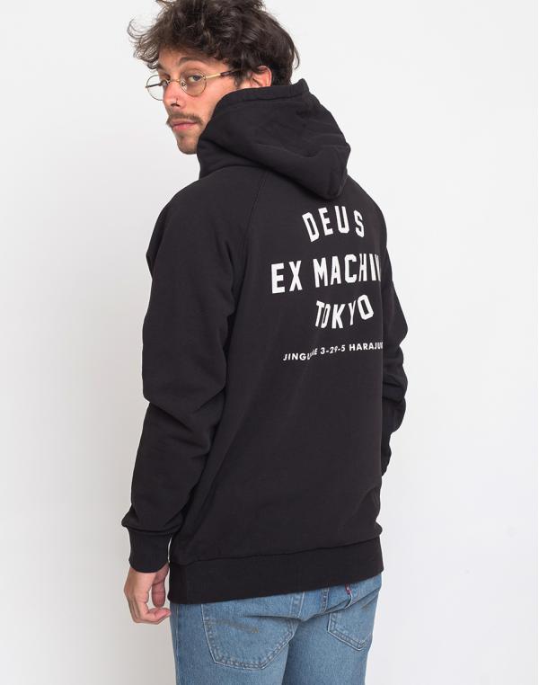 Deus Ex Machina Tokyo Address Hoodie Black XL