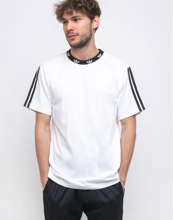 adidas Originals Trefoil Rib Tee White/Black XL