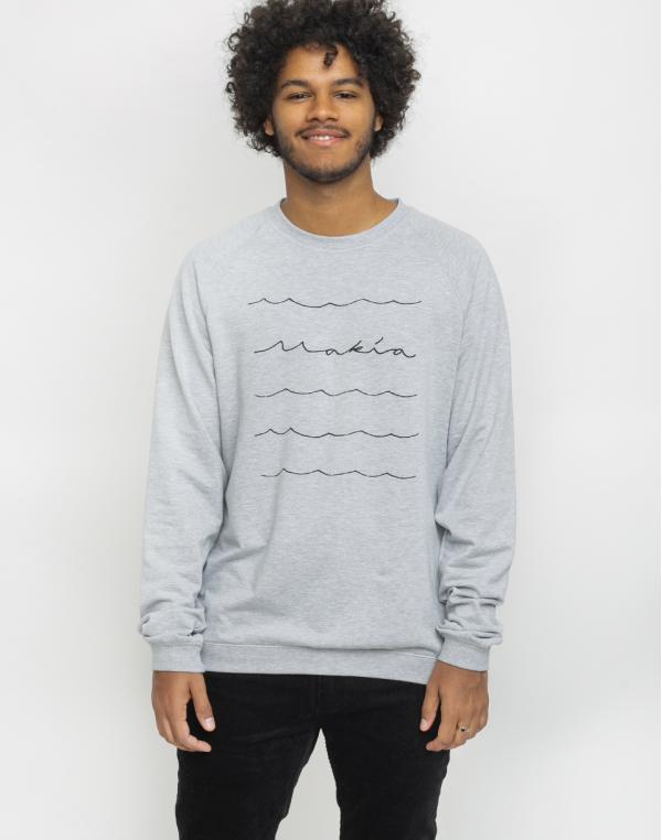 Makia Waves Light Sweatshirt Light Grey S