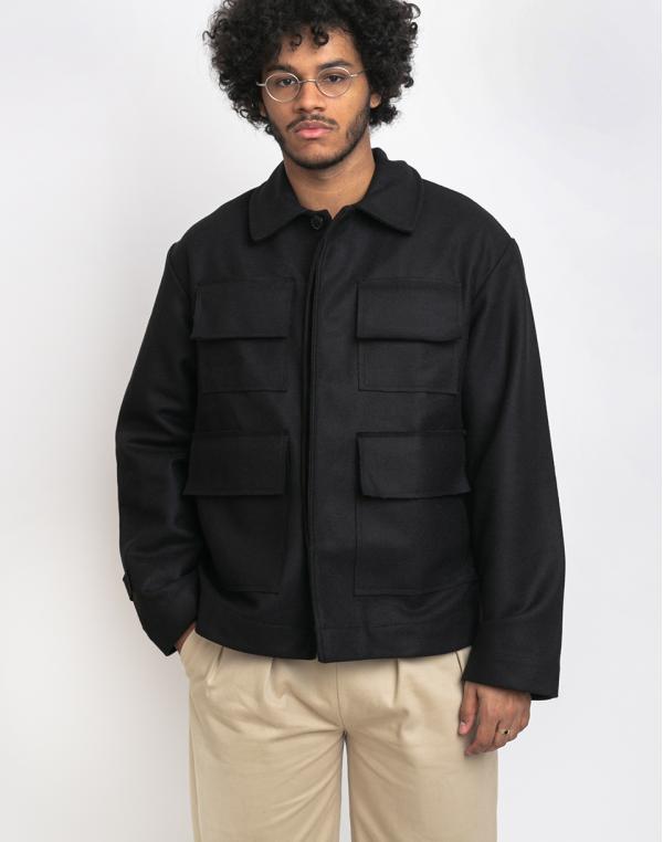 North Hill Wool Coat Black M